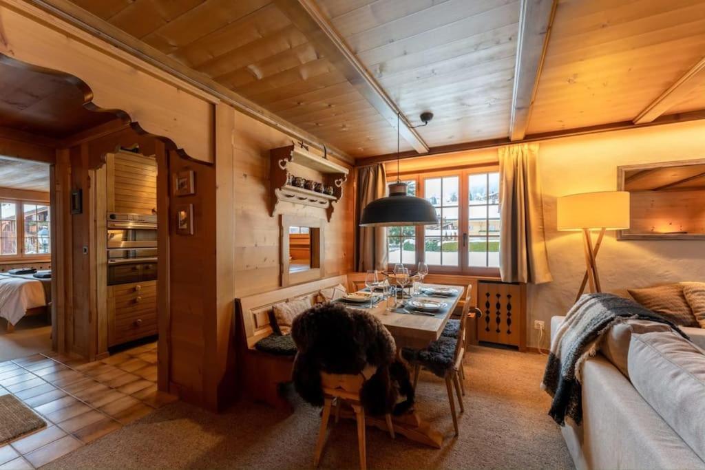 Charming Alpine Apartment Gstaad Exterior photo