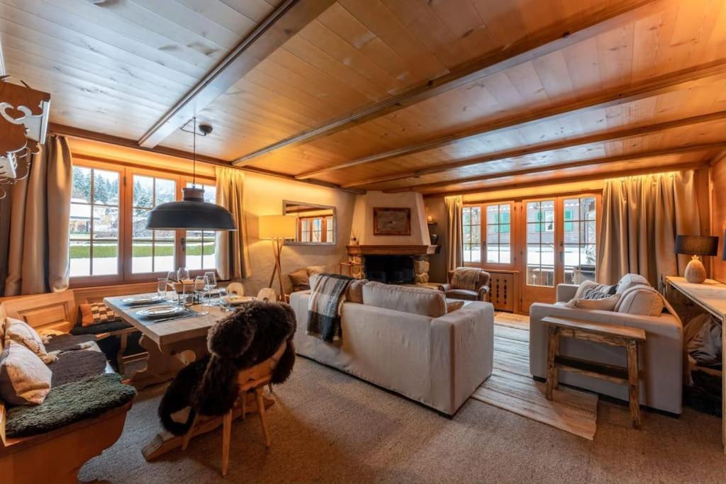 Charming Alpine Apartment Gstaad Exterior photo